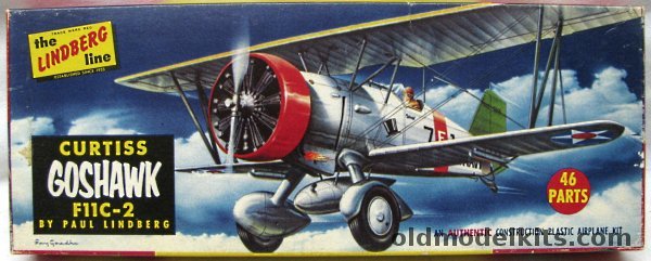 Lindberg 1/48 Curtiss F11C-2 Goshawk - (F11C2), 535-79 plastic model kit